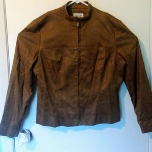 David Warren New York Size 14 Short Jacket Brown